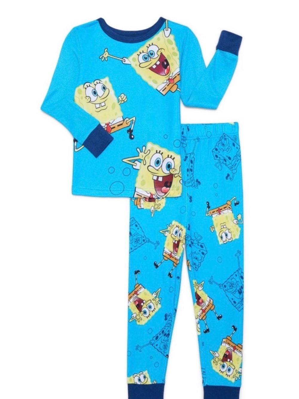 NWT SpongeBob Squarepants boys Pajama Set long sleeve and pants soft size 4
